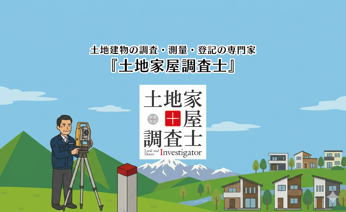 土地建物の調査・測量・登記の専門家『土地家屋調査士』
